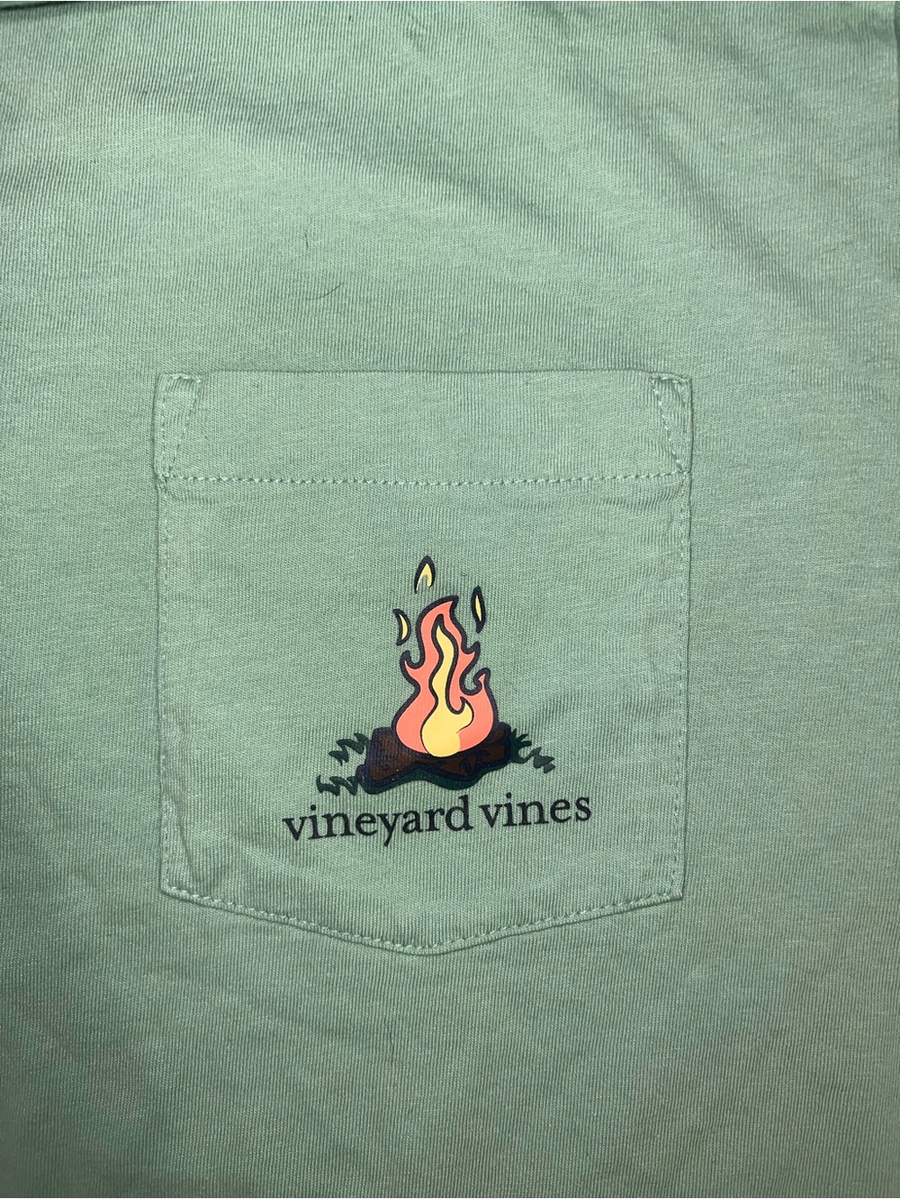 Vineyard Vines Men's Mint Green Camping Graphic Tee - Picture 4 of 4